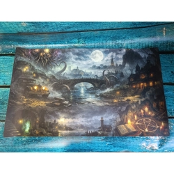 Mata Arkham Horror LCG Zgniłe Miasto - Playmata 36x61cm Mata Arkham Horror LCG Zgniłe Miasto - Playmata 36x61cm