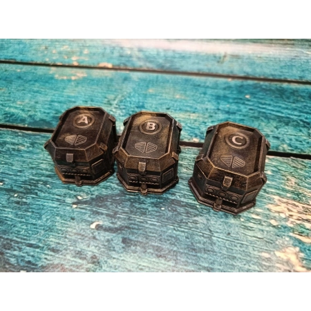 Kapsuły SWC do Nemesis Lockdown - 3 Skrzynie A B C Żywica SLA 14K