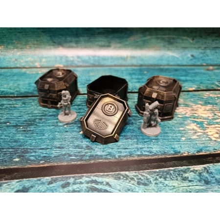 Kapsuły SWC do Nemesis Lockdown - 3 Skrzynie A B C Żywica SLA 14K